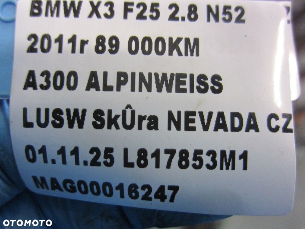BMW X3 F25 F10 F01 E90 N52B30 POMPA OLEJU OLEJOWA 11417573748 7573748 - 11