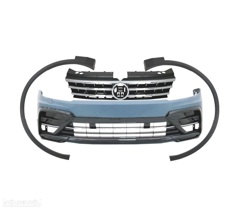 PARA-CHOQUES FRONTAL VOLKSWAGEN VW TIGUAN 16-20 LOOK R-LINE - 2