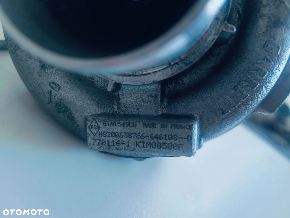 Turbosprężarka Renault diesel sprawna, dobra NIE REGENEROWANIA GTAI549LU, H8200638766 646108-D, 770116-1, KIM00500F - 4