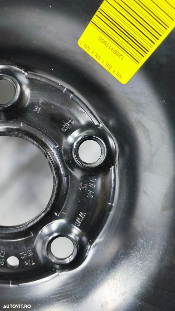 Roata de rezerva R16 61/2JX16H2 ET42 3C0601027 205/55  Volkswagen VW Passat B7 - 2