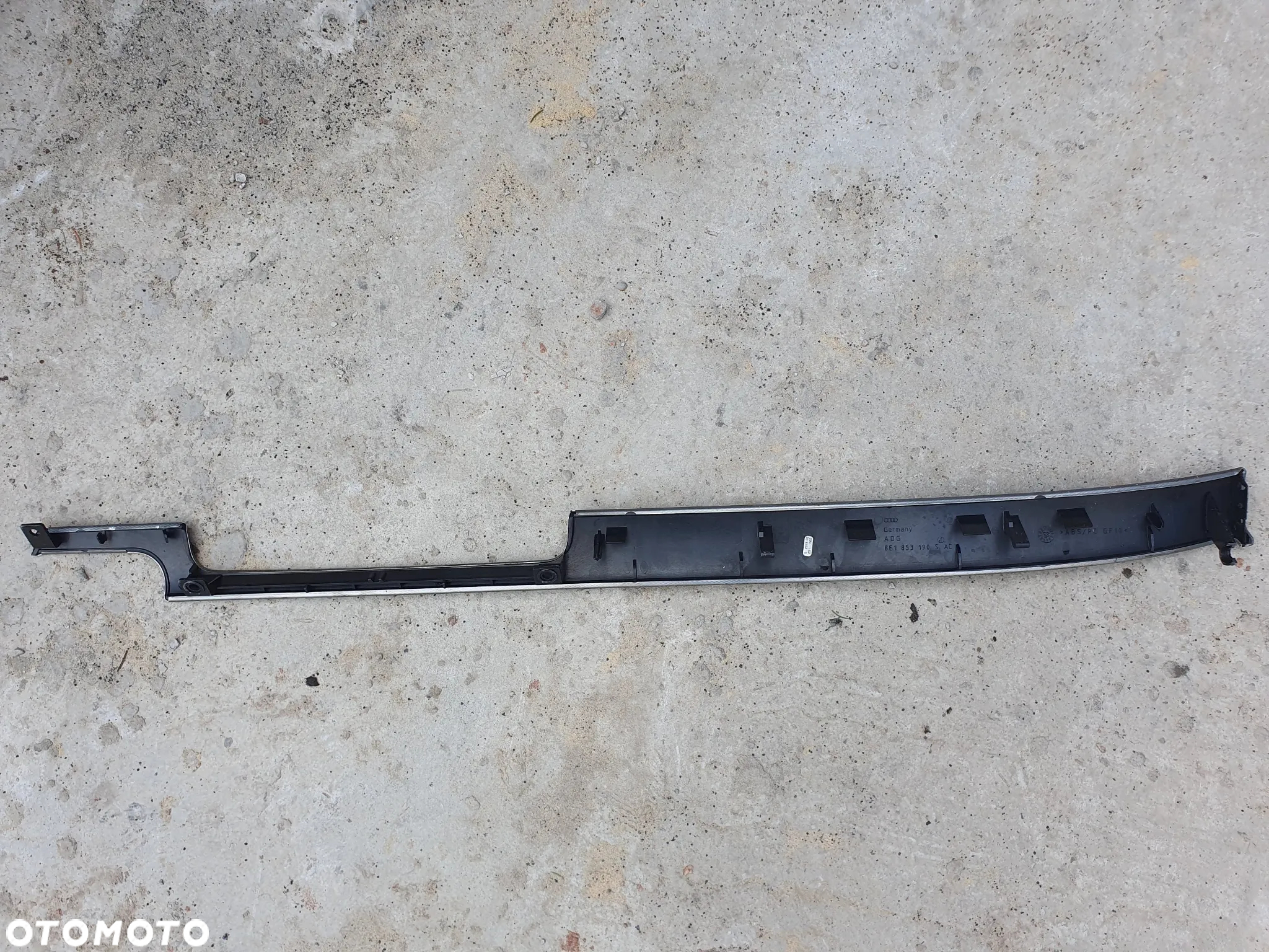 AUDI A4 B6 LISTWA OZDOBNA DEKOR DESKI KONSOLI 8E1853190S ALUMINIUM - 7