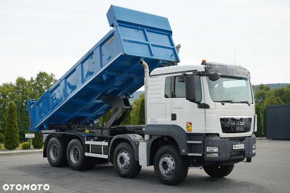 MAN TGS 35.360 / 8X4 / WYWROTKA 2 STRONNA / HYDROBURTA / GARNIER / AUTOMAT - 3