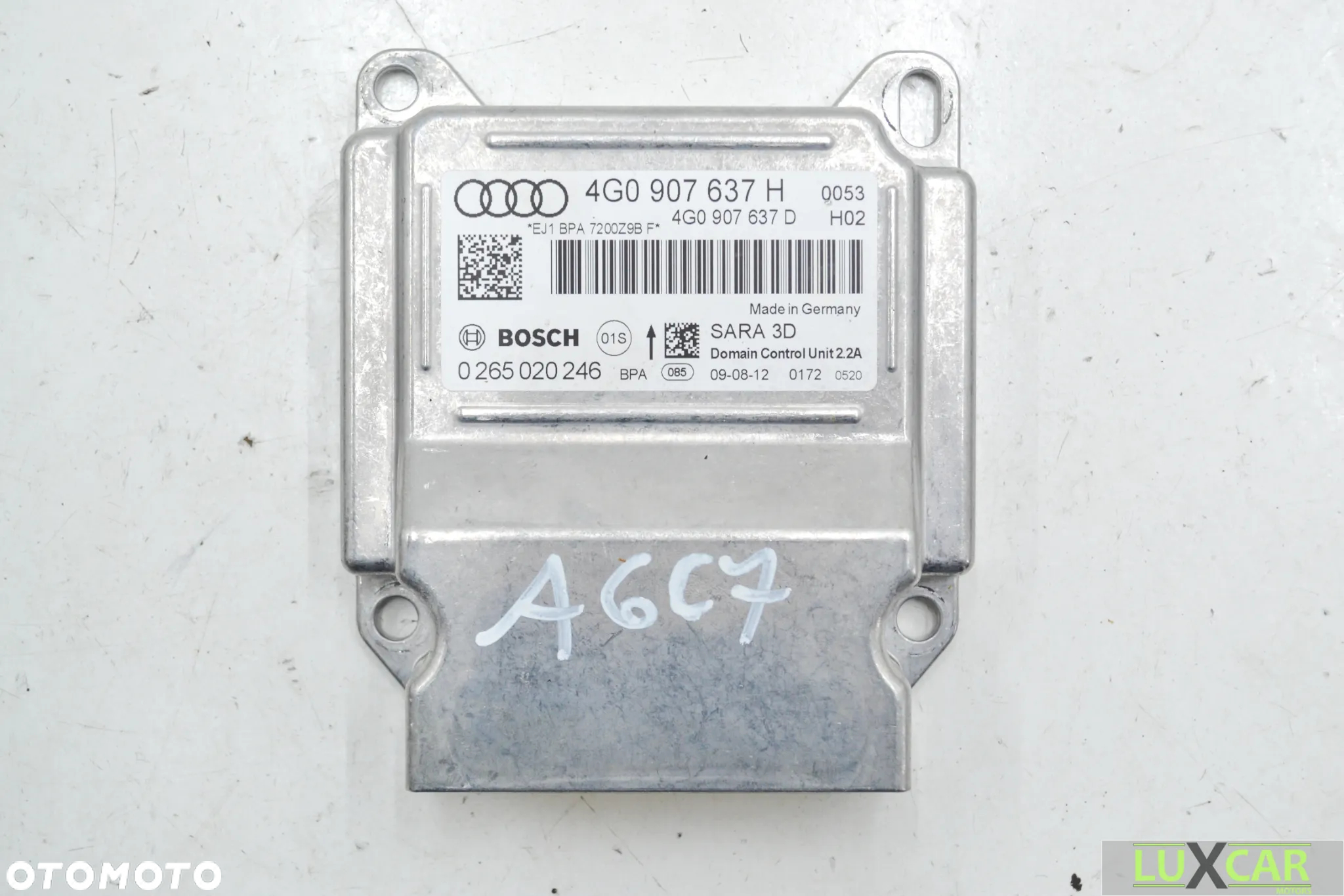 AUDI A6 C7 STEROWNIK MODUŁ PRZYŚPIESZENIA SENSOR ESP 4G0907637H - 2
