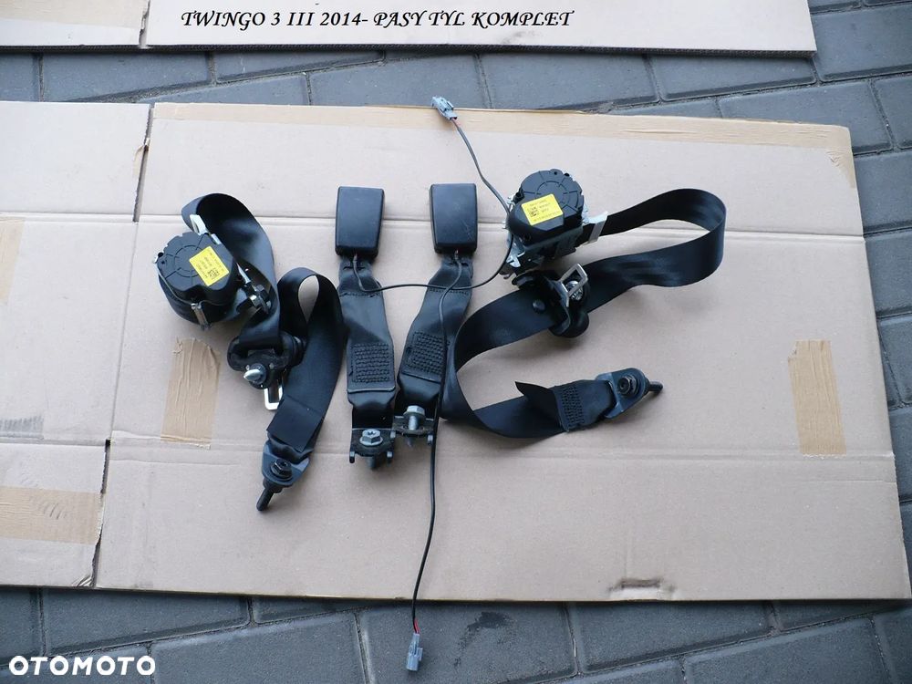 TWINGO 3 III 14-PASY KLAMRY TYL KOMPLET ORYGI. IDEAL.