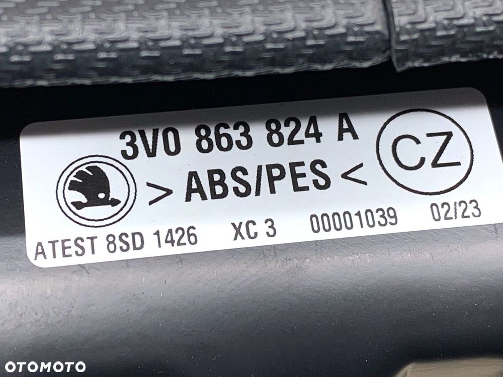 WYKŁADZINA MATA BAGAŻNIKA  SKODA SUPERB III Kombi (3V5) 2015 - 2022 2.0 TDI 110 kW [150 KM] olej - 3