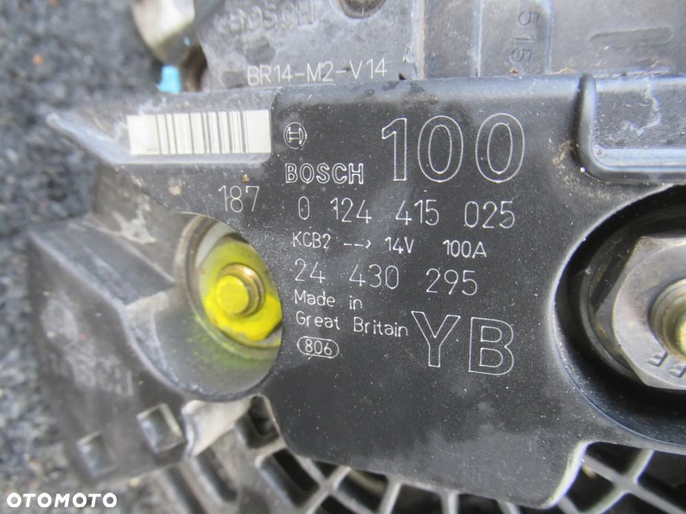 ALTERNATOR OPEL ASTRA G II 2 2.2 16V BENZYNA 0124415025 - 9