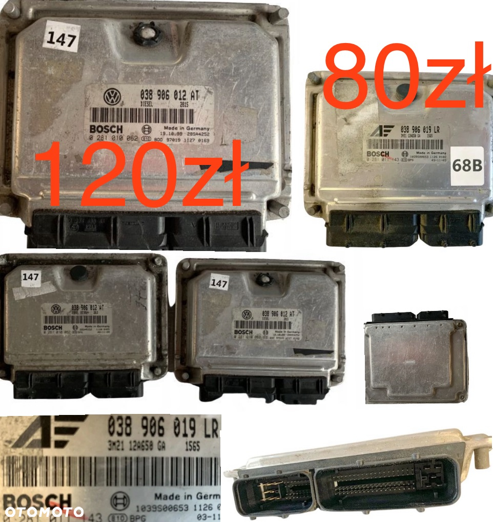 Sterownik komputer silnika Seat Leon Audi A1 1.4TFSi A3 A4 VW Golf 4 5 Bora 1.9 ARL 2.0TDI Passat B5 B6 B7 Skoda Superb Fiat Siena Palio 1.2 Mazda 6 2.2 CiTD Seat Exeo 2.0 TDi ORYGINAŁ. - 8