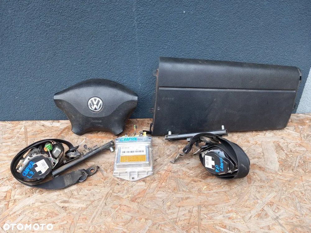 poduszka kierowcy pasażera airbag pas lewy prawy sensor komplet vw crafter 2006-2017 - 1