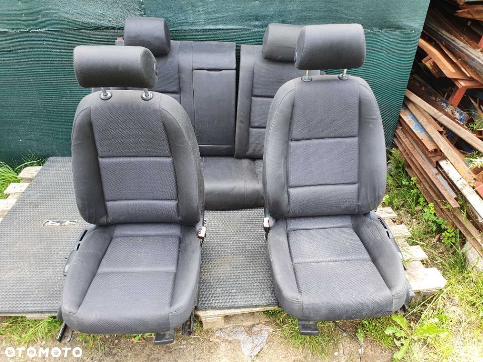 Fotele Fotel Kanapa Skladana Welur Czarny Soul Audi A4 B6 Sedan Kombi - 1