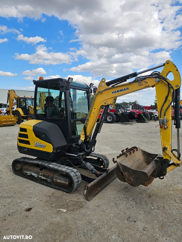 Yanmar SV26 miniexcavator pe senile 4 cilindri
