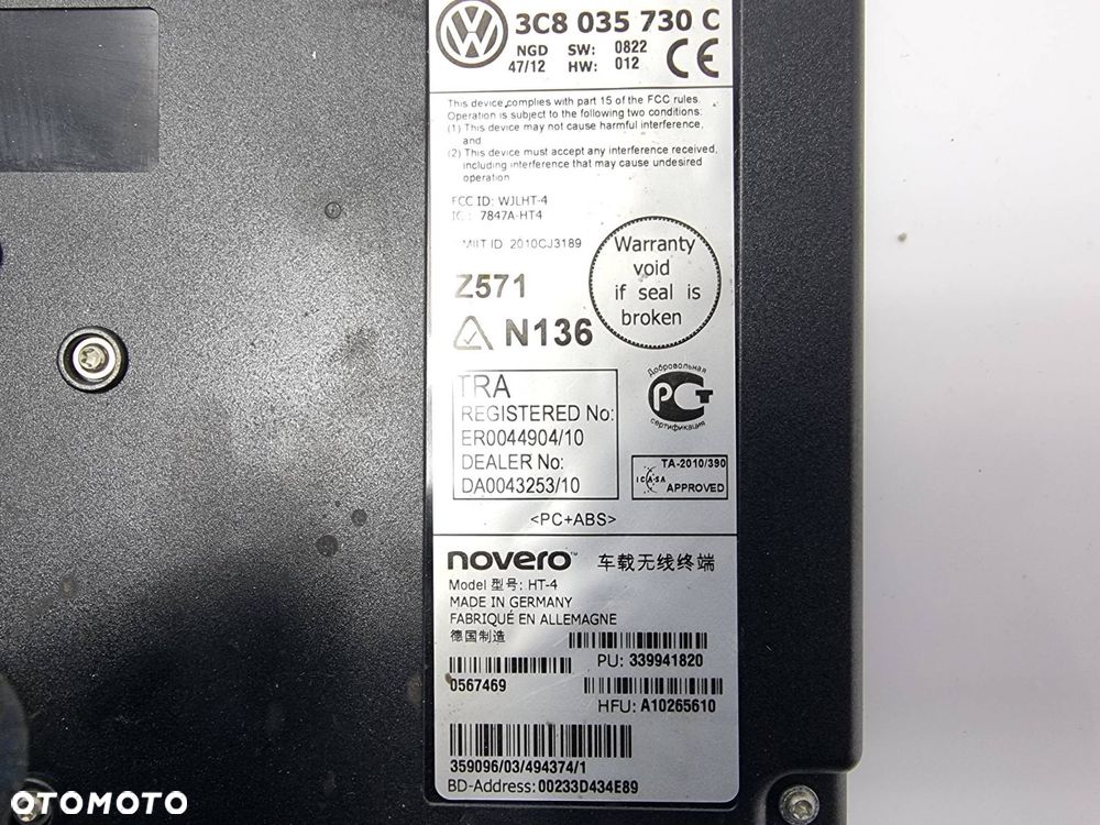 MODUŁ VOLKSWAGEN PASSAT CC 3C8035730C - 3