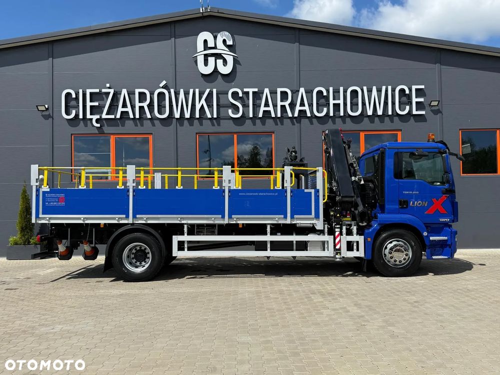 MAN TGM TGL TGS 18.250 E6 //skrzyniowy z HDS // 4x2 // żuraw HMF 1420 K2 HDS dzwig kran crane budowlanka - 8