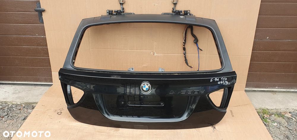 Klapa bagażnika tył tylna BMW 3 E91 475/9 Black Sapphire Metal - 9