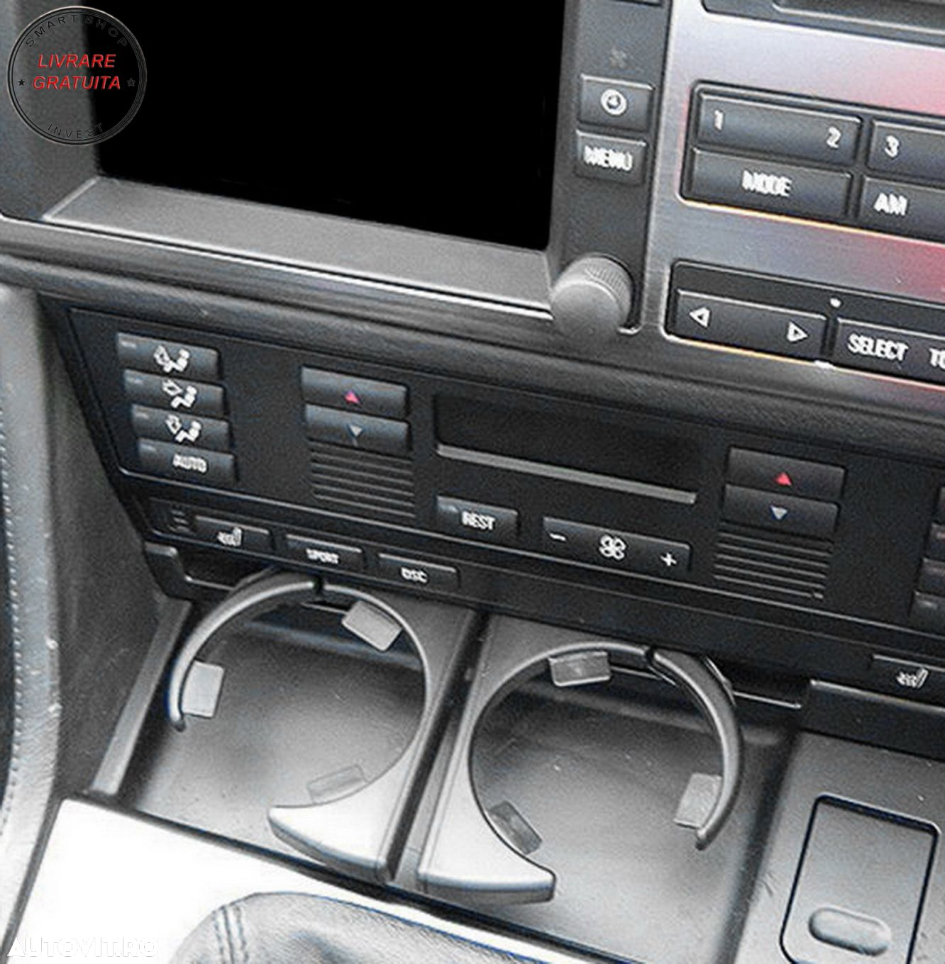 Suport Pahare BMW 5 Sedan Touring E39 RHD (1995-2004) Volan pe Dreapta Negru- livrare gratuita - 8