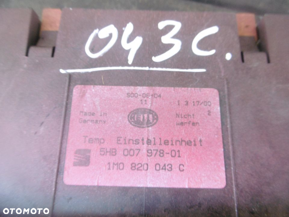 panel klimatyzacji Leon Toledo  1M0820043C - 2