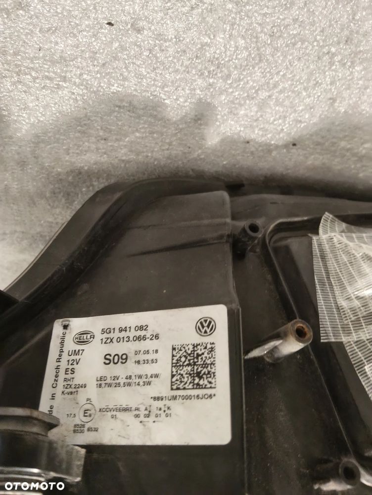 Volkswagen Golf VII LIFT FULL LED 2 MODUŁY PRZÓD STRONA PRAWA 5G1941082 - 10