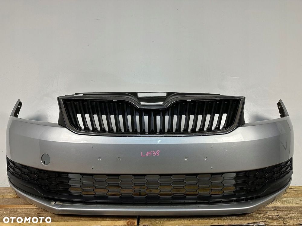 ZDERZAK PRZÓD PRZEDNI SKODA RAPID 5JA LIFT FL 2017- KOMPLETNY GRILL KRATKI - 1