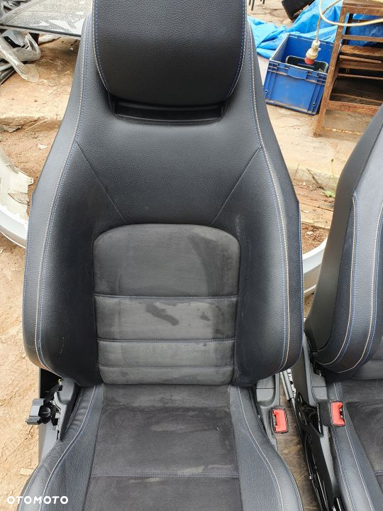 FOTELE KANAPA BOCZKI MERCEDES C W204 LIFT COUPE ALCANTARA ORYGINAL DEMONTAZ - 3