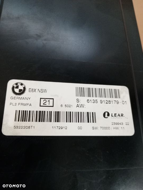 Moduł sterownik świateł BMW 1 E87 9128179 - 3