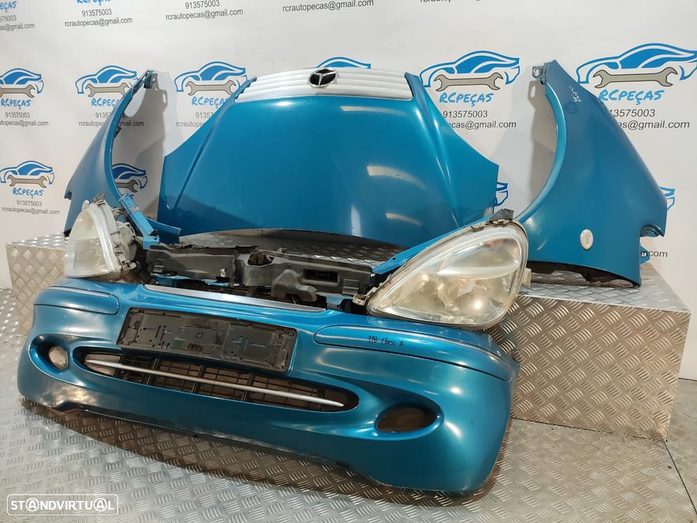 FRENTE COMPLETA MERCEDES BENZ CLASS A W168 CAPOT PARACHOQUES GUARDA-LAMAS OTICA OTICAS RADIADOR VENTILADOR FRENTE FIBRA REFORÇO - 4