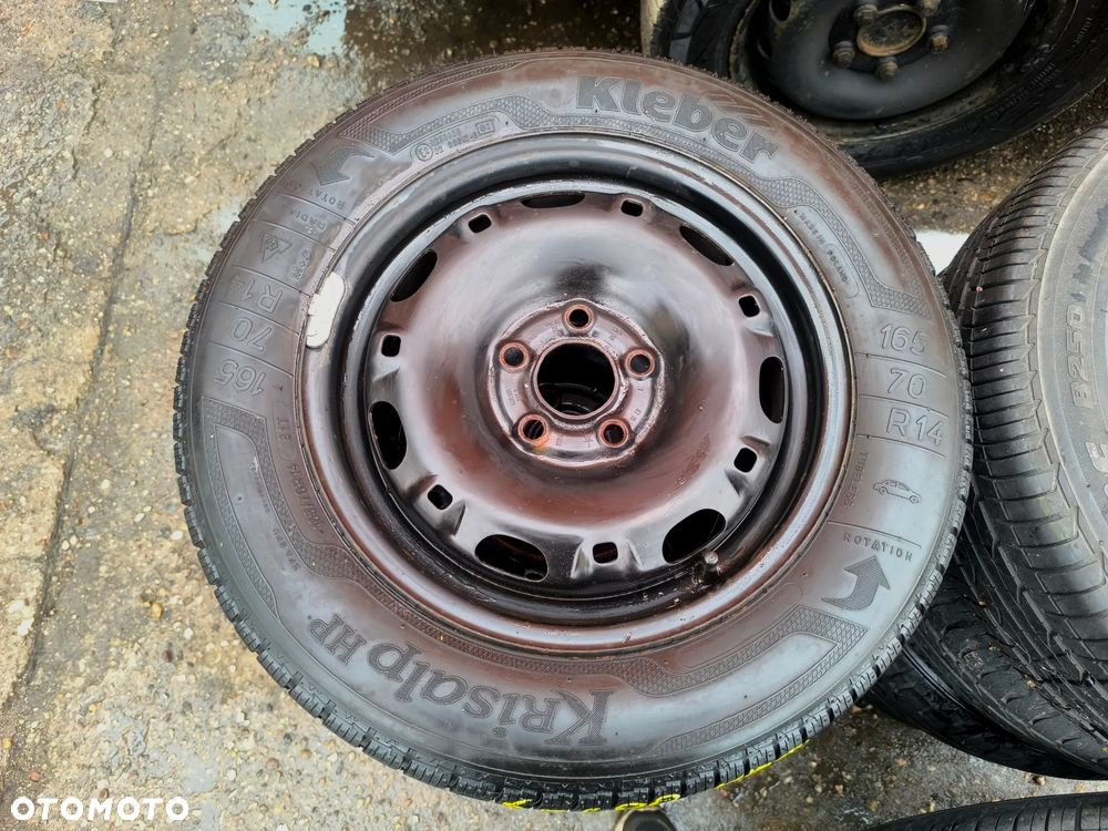 5x100 Felgi Stalowe Stal 14 Koła Zimowe Zima SKODA FABIA PRAKTIK ROOMSTER RAPID SEAT IBIZA CORDOBA TOLEDO IV 4 VW FOX POLO Legnica ALU-RAD 165/70 5mm - 3