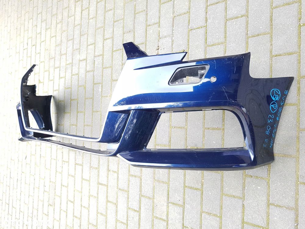 audi a3 16-19 s-line lift zderzak przód 8v3807437am - 4