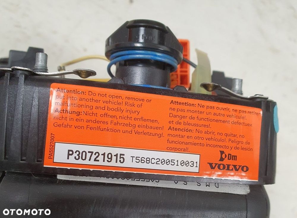 DESKA KONSOLA PODUSZKI PASY VOLVO V70 III ORYGINAŁ - 6