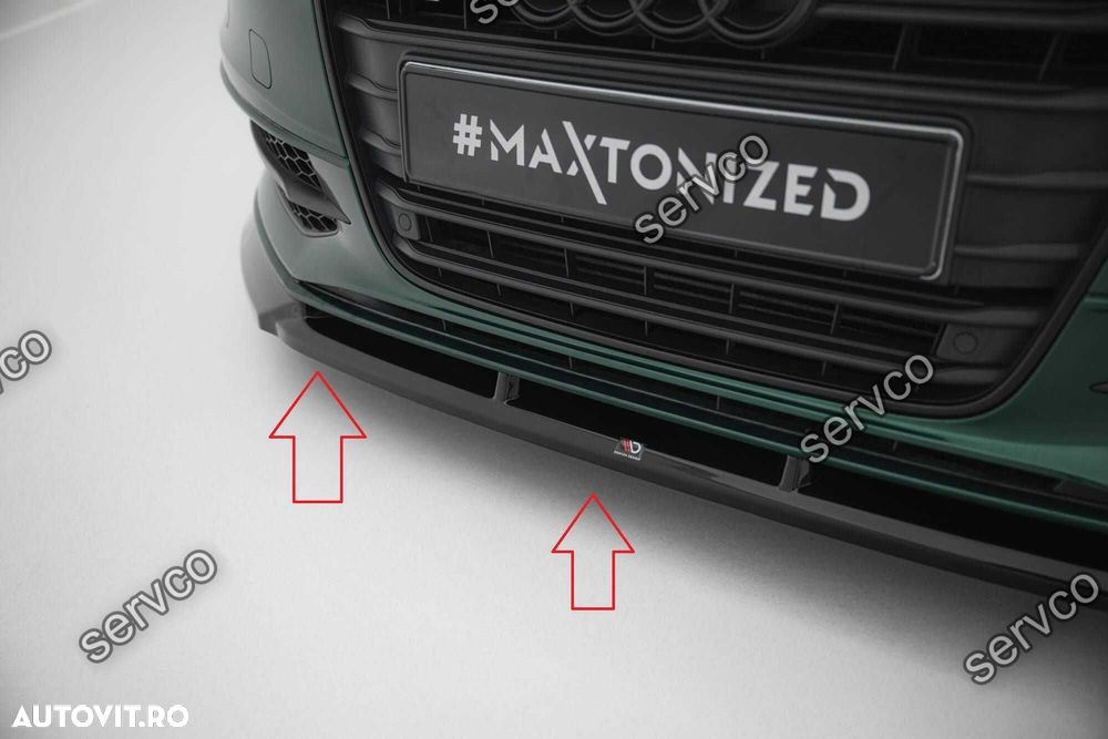 Prelungire lip bara fata Audi A6 Sline S6 C7 11-14 v17 Maxton Design - 4