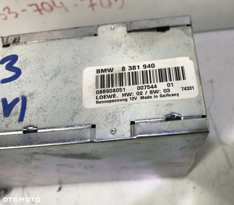 TUNER TV TELEWIZYJNY BMW E39 E38 E46 43 8381940 - 3