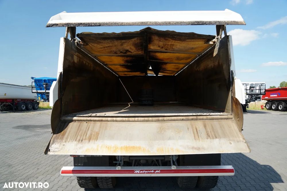 Scania G 410 / 8X4 / CAROSERIE BACĂ ASFALT / 2X CLAPETĂ HIDRAULICĂ / ACOPERIȘ HIDRAULIC / PENTRU PAVINGURI - 9
