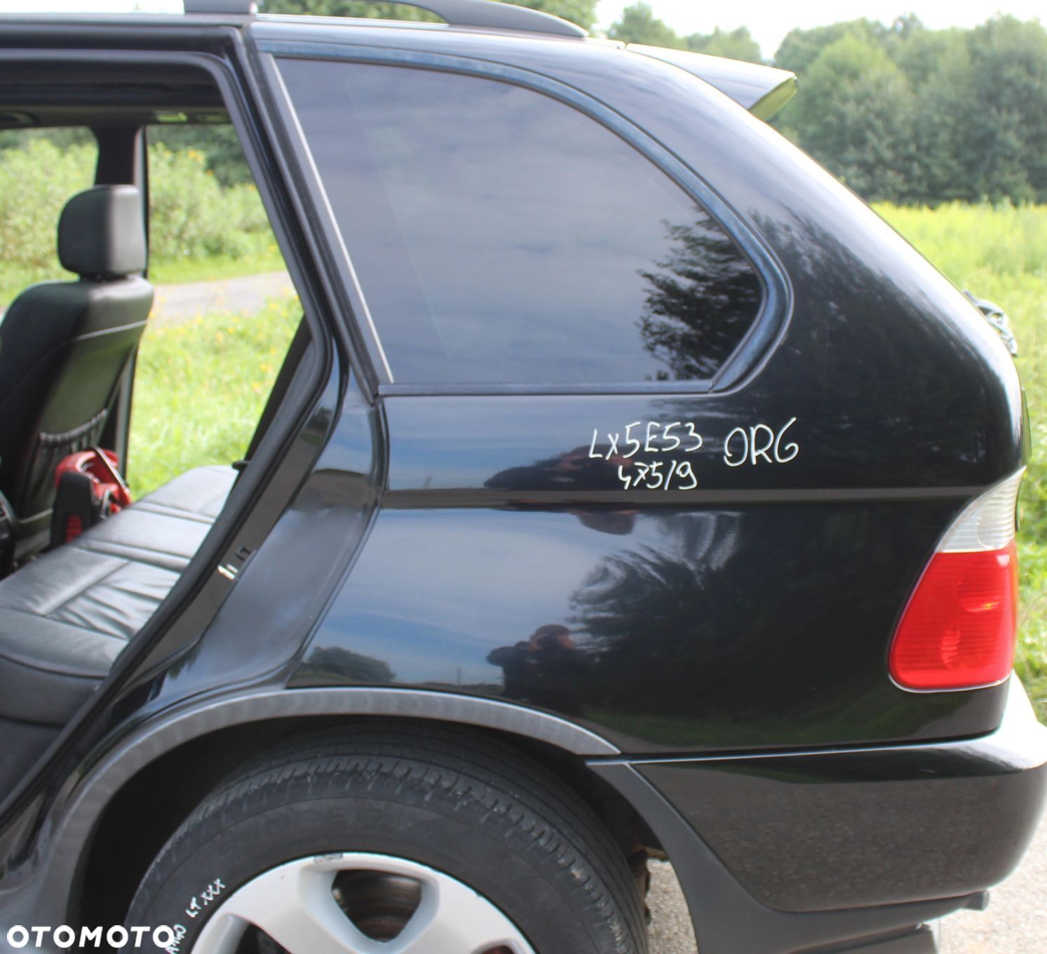 ĆWIARTKA BŁOTNIK TYŁ LEWY BMW X5 E53 475 BLACK SAP - 1