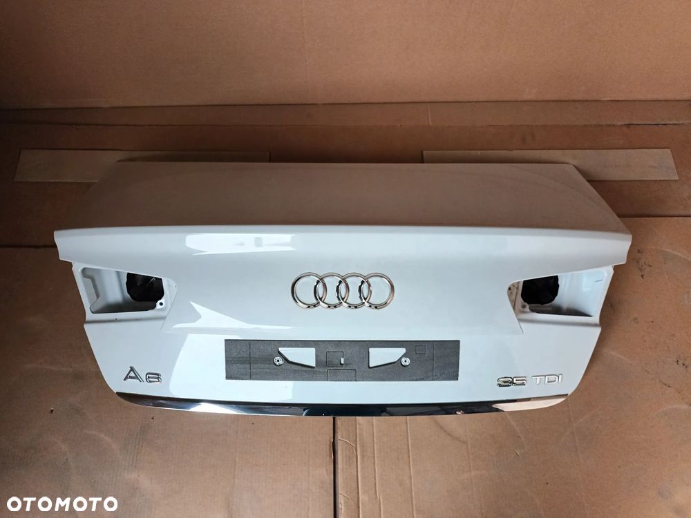 Audi sedan A6 C7 4G kompletny tył klapa lampy zderzak kolor 2Y2Y LS9R 2017 28 km drzwi - 3