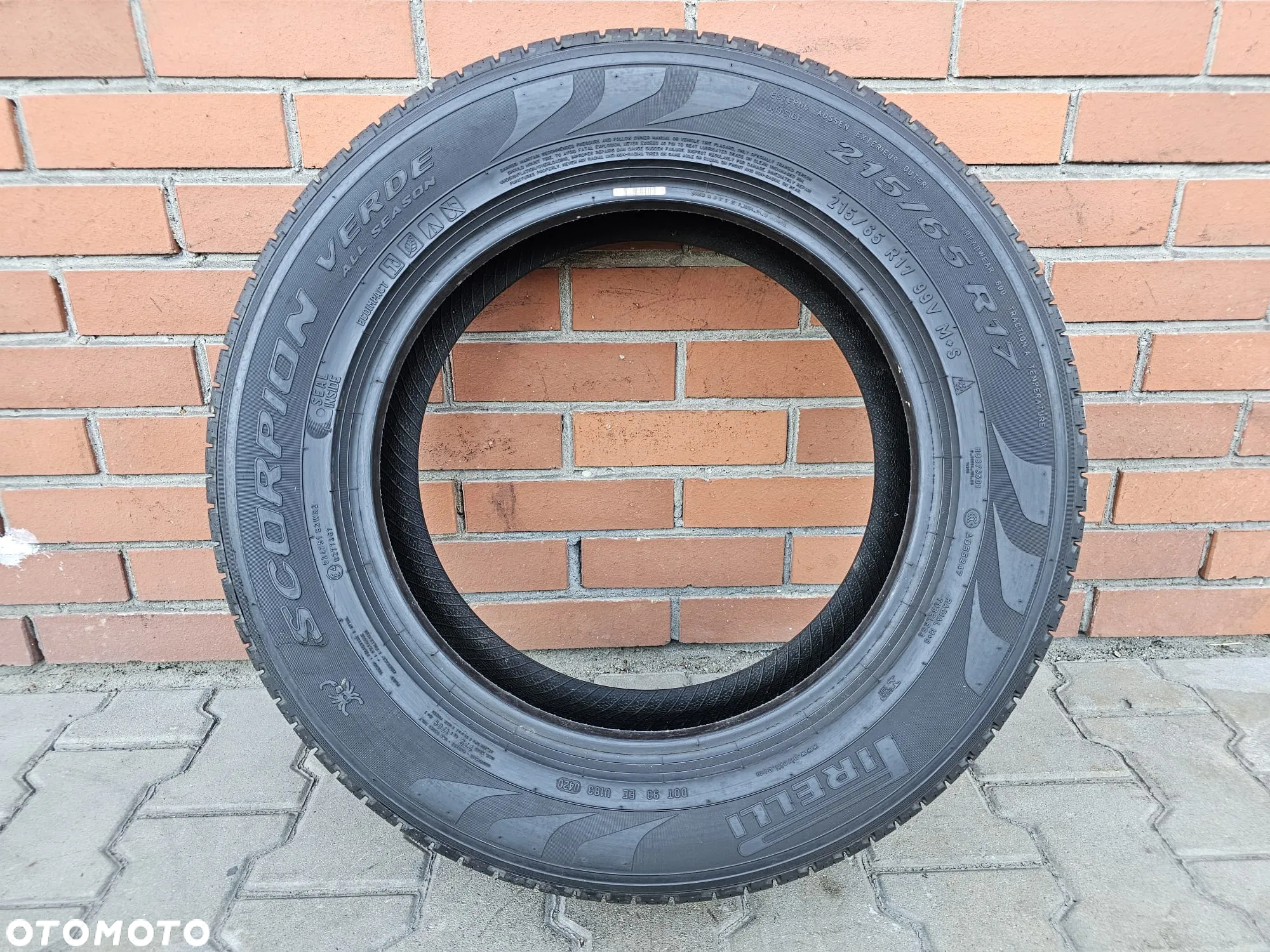 (O141) 215/65R17 99V 8mm 20r / Pirelli Scorpion Verde All Season - 4