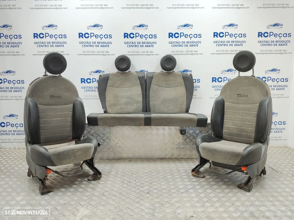 Conjunto Bancos Pele Tecido Fiat 500 312 2007 - 2024
