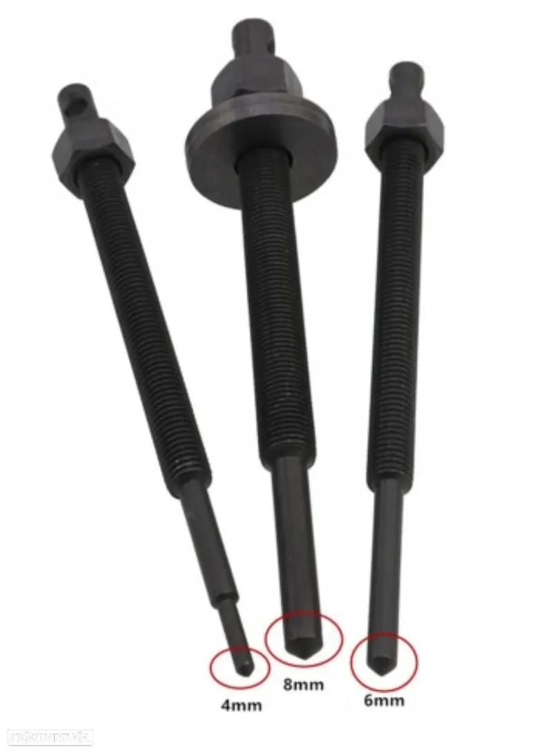 Conjunto Extração Rolamentos Internos 9 a 23mm Universal Multimarcas - 8 peças - 7