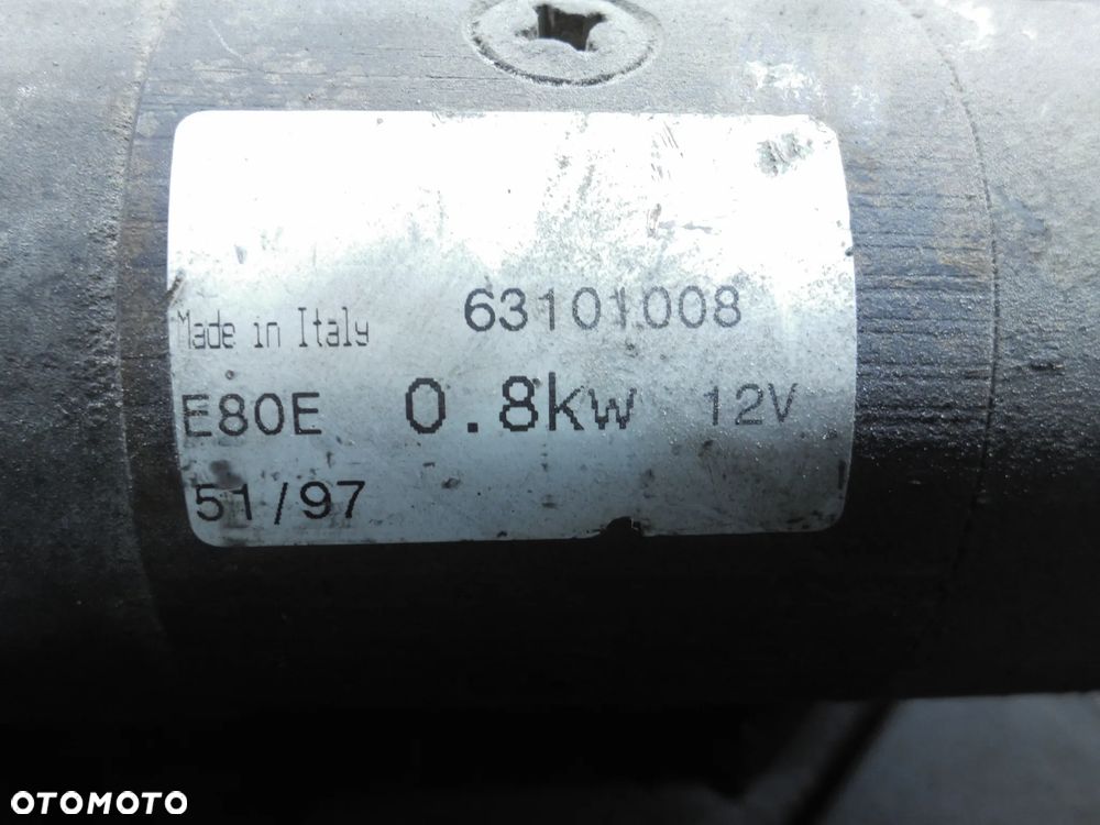 Magneti Marelli 63101008 rozrusznik Rozrusznik Fiat Seicento 1,1 B 1999r. 63101008 POSIADAM 2 SZTUKI - 4