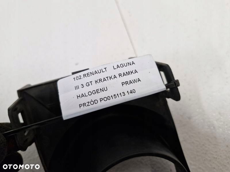 RENAULT LAGUNA 3 III GT KRATKA RAMKA HALOGENU PRAWY PRZÓD PRAWA PRZEDNIA - 5