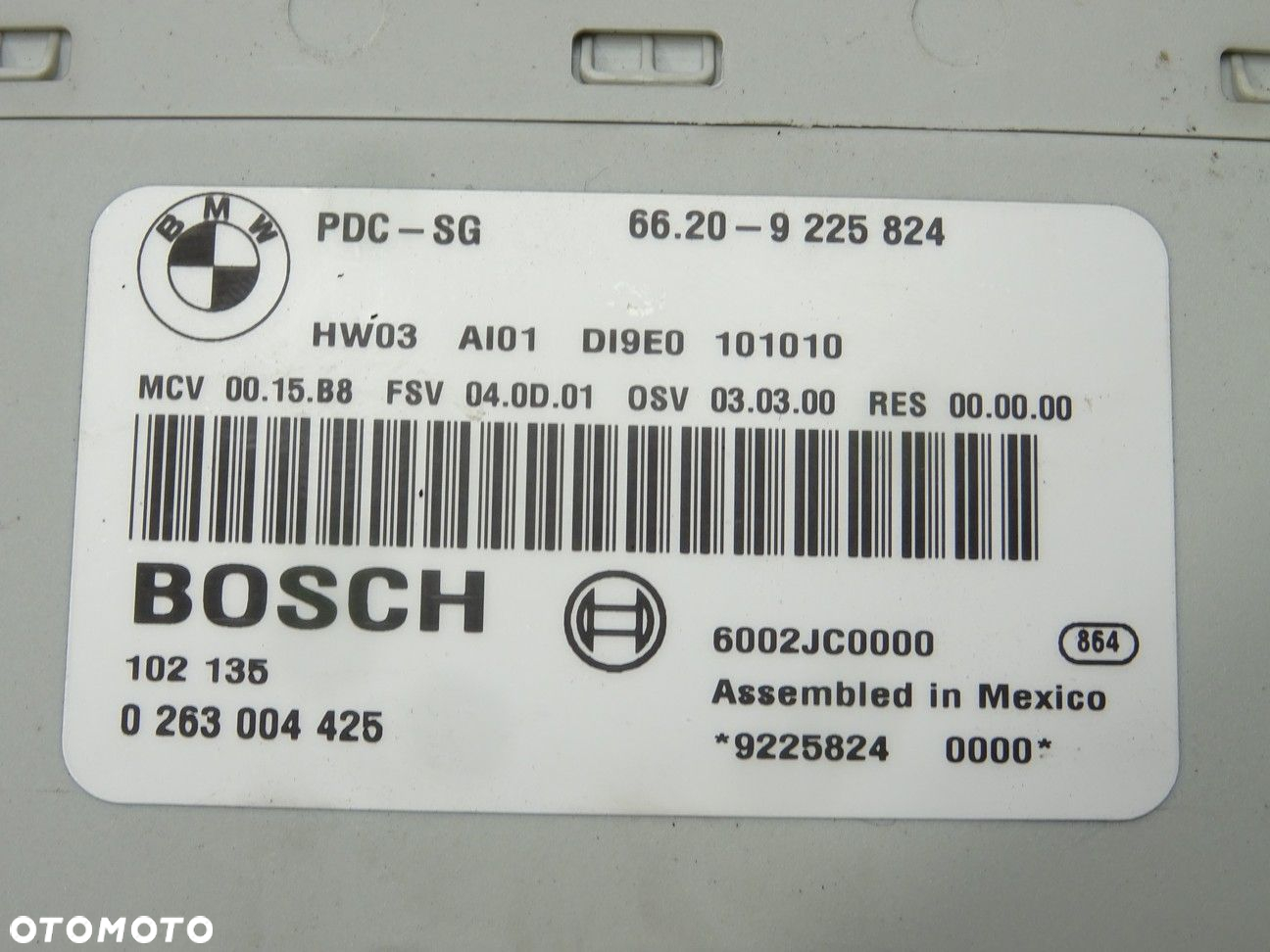 MODUŁ PDC PARKOWANIA - 179.00 PLN - BMW 3 Touring (E91) 2004 - 2012 318 d 105 kW [143 KM] olej - 3