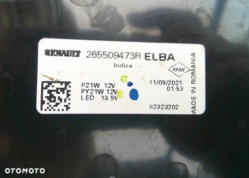 DACIA DUSTER II 2 LIFT LED 21+ PRAWA TYLNA LAMPA ORYGINAŁ 265507316R - 4