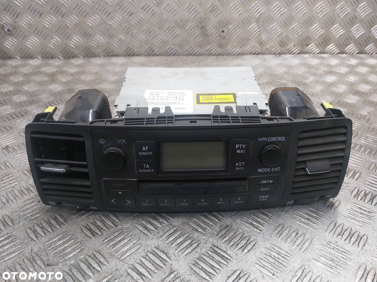 RADIO ODTWARZACZ + KRATKI NAWIEWU TOYOTA COROLLA E12 86120-02260 - 1
