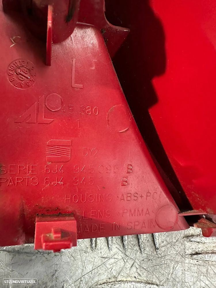 .Conjunto Farolins Led Tras Traseiro Direito Esquerdo Seat Ibiza 6J 5 Portas 6J4945111B 6J4945112B 2008 - 2017 - 14