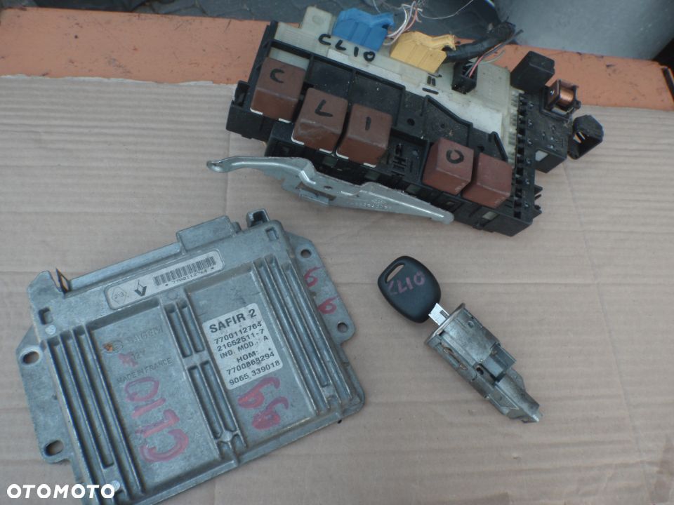 komputer sterownik moduł kluczyk zamek centralka renault clio II lift modus 1.2 kango 1.9 - 2