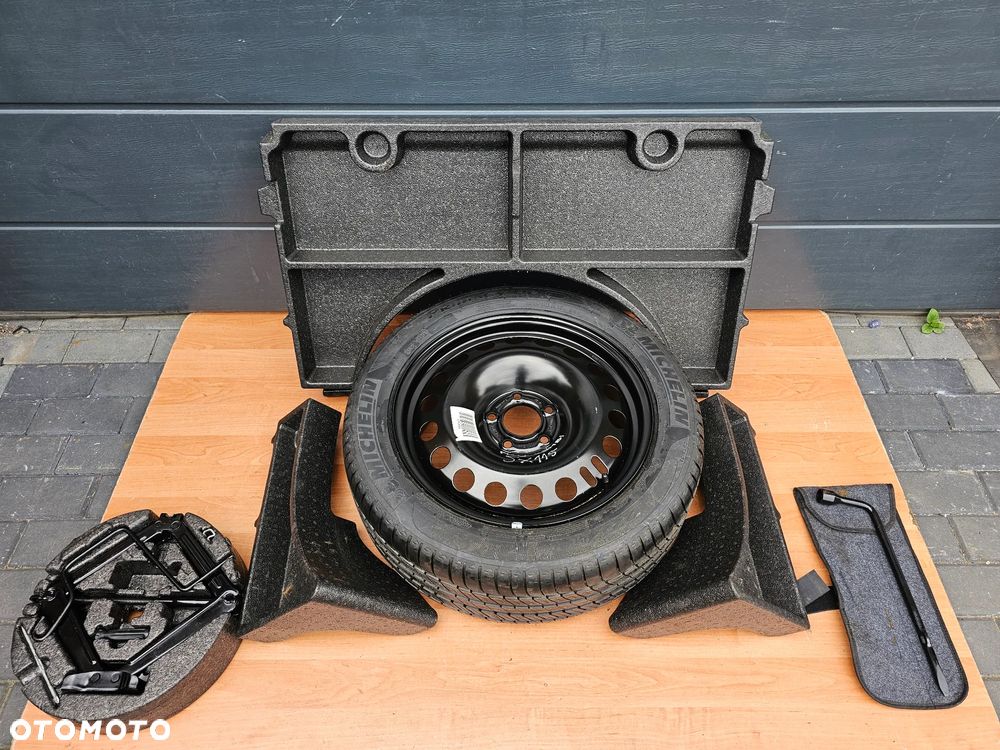 KOŁO DOJAZDOWE ZAPASOWE ZESTAW KLUCZ LEWAREK STYROPIAN OPEL ASTRA J KOMBI 17 CALI 5x115 225/50/17 - 1
