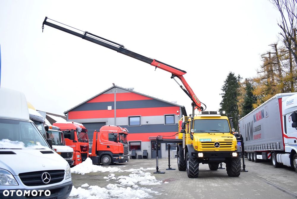 Mercedes-Benz Unimog U 5000 / Palfinger PK 12002- EH/ Pilot/ 5 i 6 Funkcja ! / Brygadówka/ Doka/ Energetyka/ 4x4/ Off road/ Sprowadzony z Niemiec ! Stan wzorowy ! - 24