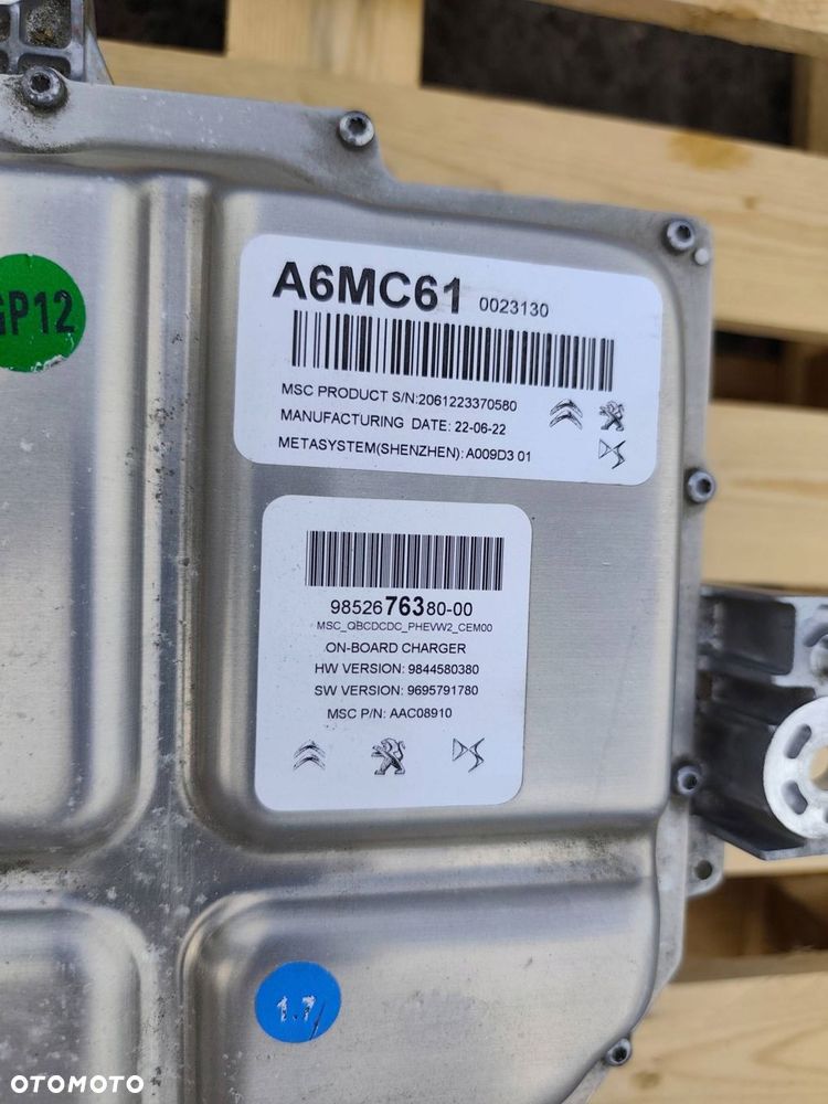 PEUGEOT 308 III ŁADOWARKA FALOWNIK CONVERTER 9852676380 - 3