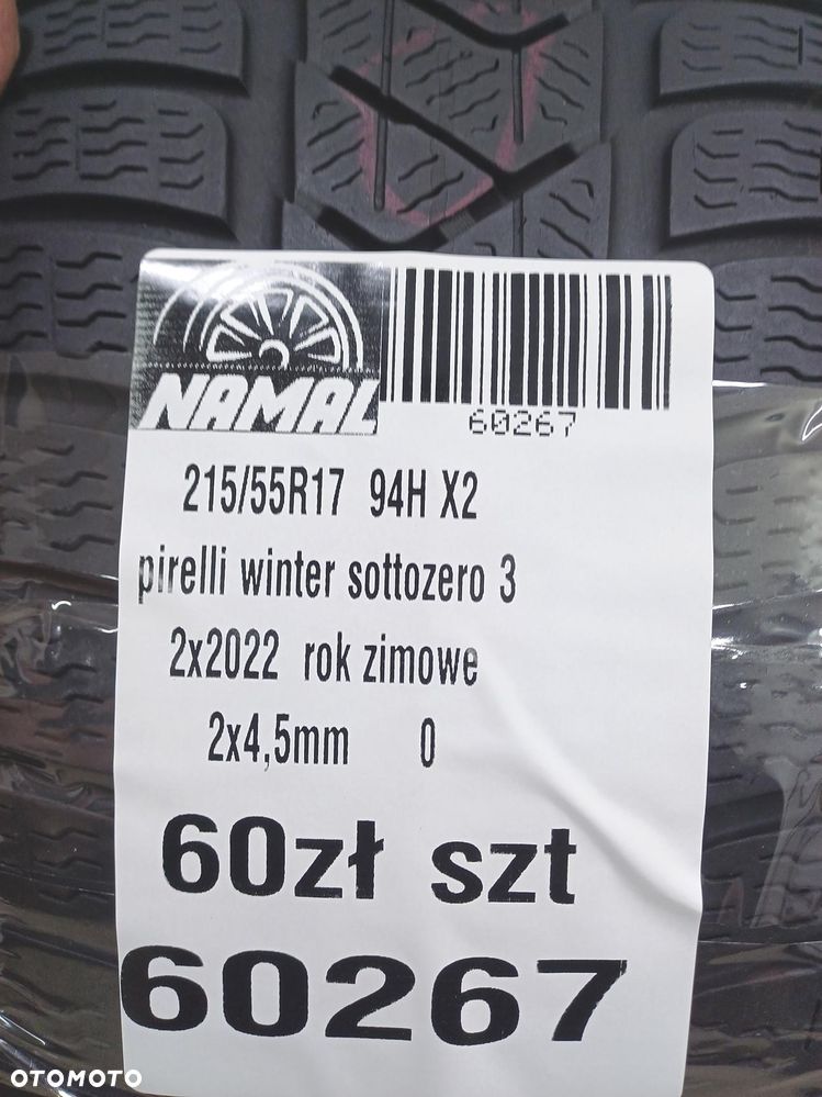 2x 215/55r17 pirelli 2022 opony zimowe  60267 - 9