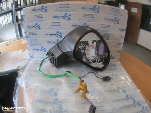 Espelho Esp4216 PEUGEOT 308 T7 FASE 1 2009 1.6HDI 90CV 3P PRETO DRT ELETRICO COM PISCA 6 + 2 PINOS - 1
