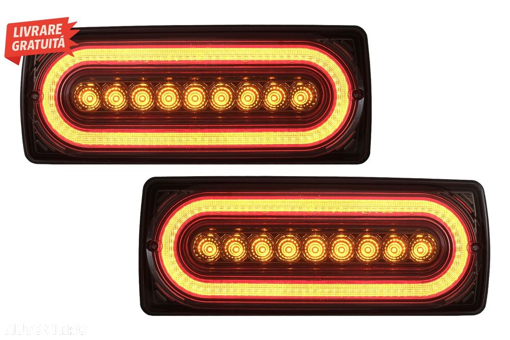 Stopuri Full LED Mercedes W463 G-Class (1989-2017) Semnal Secvential Dinamic Fumur- livrare gratuita - 1