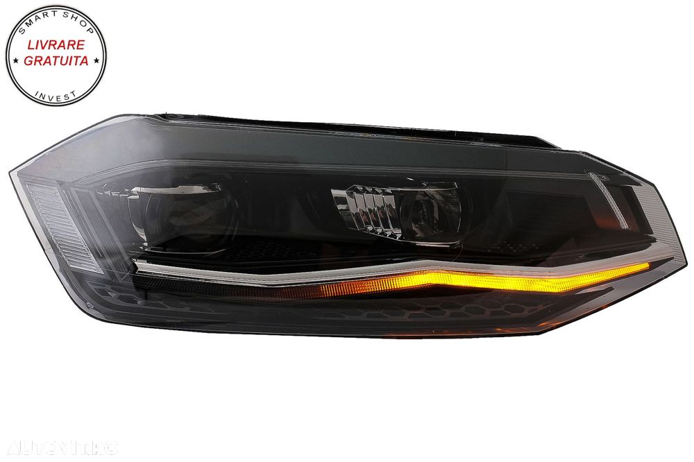 Faruri LED VW Polo AW MK6 (2018-2020) Semnal Dinamic Secvential- livrare gratuita - 12