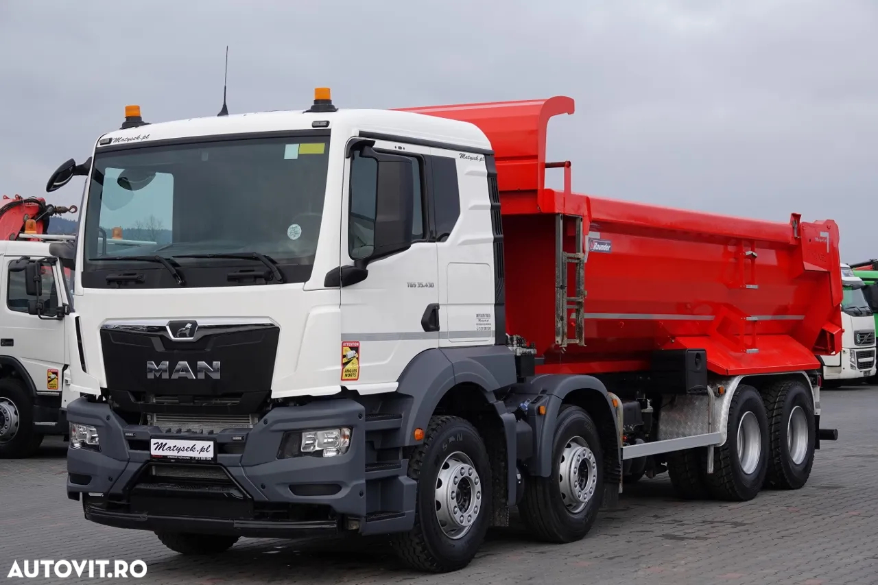MAN TGS 35.430 / 8X4 / BASCULANĂ SPATE / HYDROCLAP / PNEURI 100% / 2022 / 109.000 PLN KM - 5